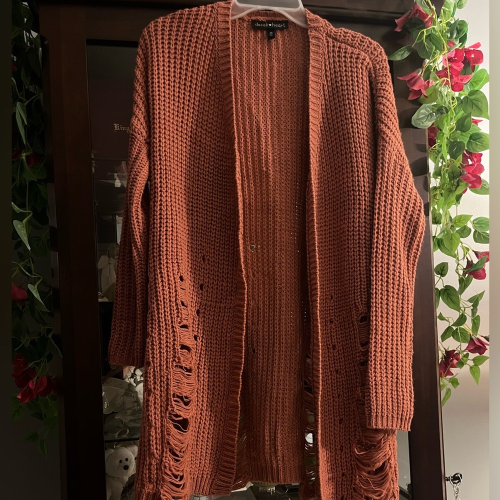 Women’s Derek Heart Distressed Cardigan